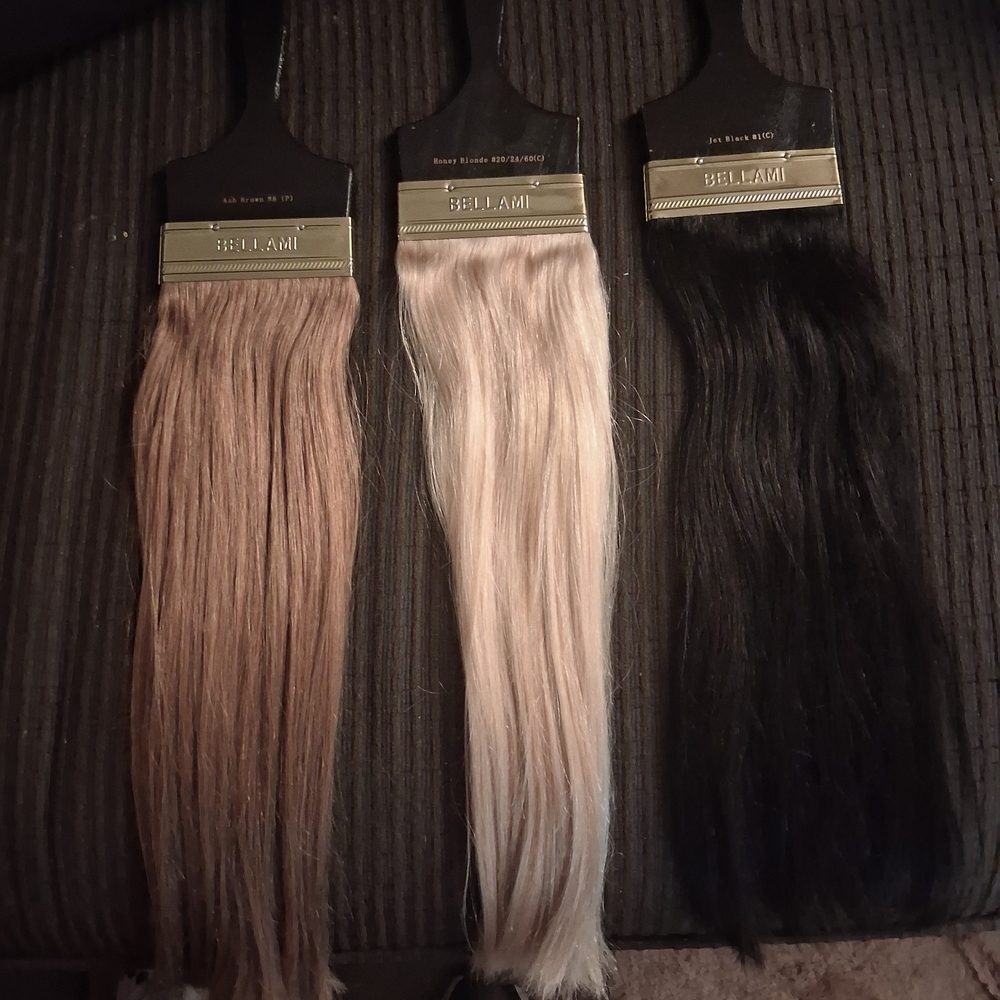 Bellami Hair Extensions Set - Brown, Blonde, and Black